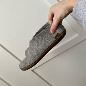 Glerup The Shoe Leather Slipper Glerups Grey Size 39 8.5/9